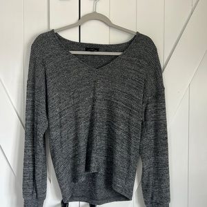 Lucky Brand long sleeve top. Dark Grey.